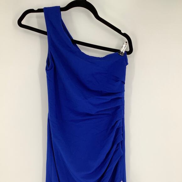 Dress the Population Size Medium Martine Electric Blue Cocktail Evening Women M - Picture 5 of 9